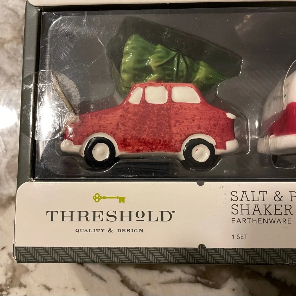 Target Threshold 2016 Christmas Red Car Tree Camper Salt Pepper Shaker Set